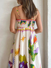 Load image into Gallery viewer, Straps Print Swing Midi Dress
