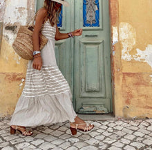 Load image into Gallery viewer, Striped Tiered Maxi Dress
