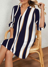 Load image into Gallery viewer, Striped Print Mini Dress
