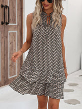 Load image into Gallery viewer, Print Sleeveless Mini Dress
