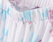 Load image into Gallery viewer, Colorblock Multi Floral Print Straps Mini Dress
