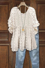 Load image into Gallery viewer, Floral Pattern Lace Patchwork Blouse
