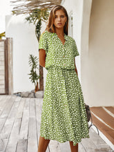 Load image into Gallery viewer, Beige Dots Print Midi Dress
