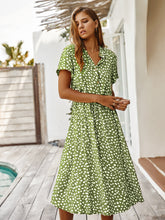 Load image into Gallery viewer, Beige Dots Print Midi Dress
