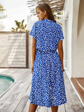 Load image into Gallery viewer, Beige Dots Print Midi Dress
