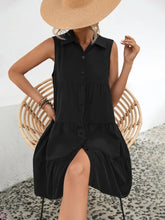Load image into Gallery viewer, Button Up Sleeveless Mini Dress
