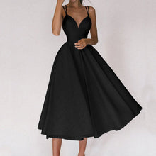 Load image into Gallery viewer, Classic Spaghetti Straps Midi Dress
