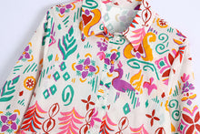 Load image into Gallery viewer, Pink Long Sleeve Tiered Midi Dress
