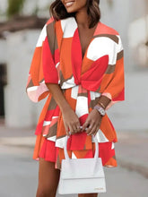 Load image into Gallery viewer, Half-Sleeve Floral Printed Mini Dress

