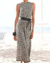 Load image into Gallery viewer, Dots Print Sleeveless Midi Dress
