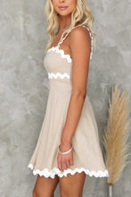 Load image into Gallery viewer, Contrast Trim Square Neck Mini Dress

