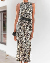 Load image into Gallery viewer, Dots Print Sleeveless Midi Dress
