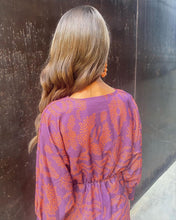 Load image into Gallery viewer, Classic Deep V-neck Print Long Sleeve Midi Dress
