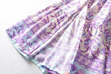 Load image into Gallery viewer, Boho Lilac Floral Print Mini Dress
