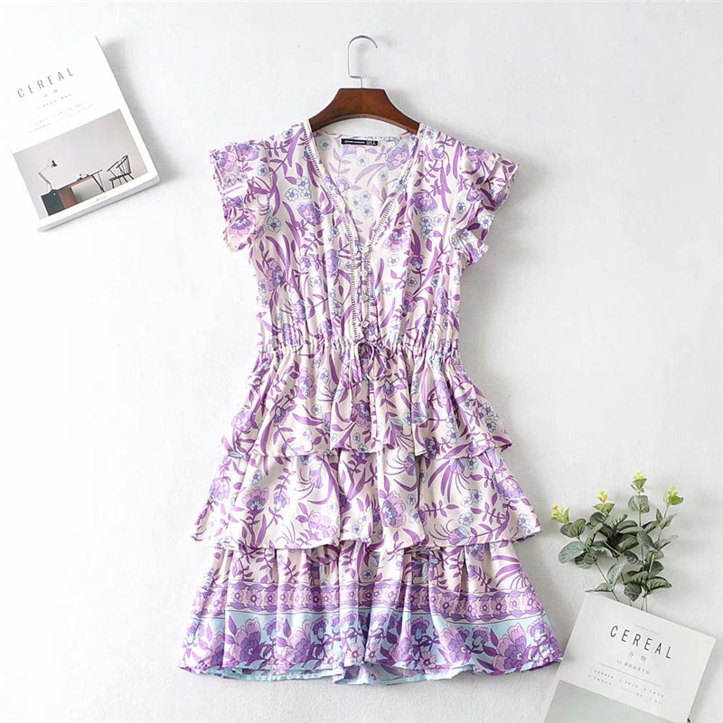 boho lilac dress Roseanne Boho Dress - Lilac