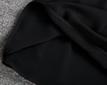 Load image into Gallery viewer, Basic Black V-Neck Short Sleeve Mini Dress

