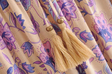 Load image into Gallery viewer, Boho Floral Print Long Sleeve Loose Maxi Dress

