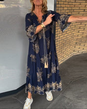 Load image into Gallery viewer, Print Loose Midi Dress
