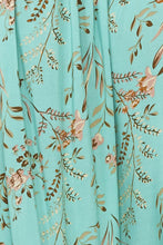 Load image into Gallery viewer, Boho Blue Floral Print High Low Dress
